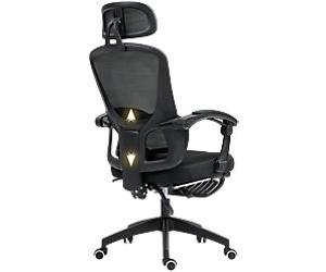 HOMCOM Office Chair Basic Tilt Black 120 kg 921-816V70BK 620 x 620 x 1,280 mm
