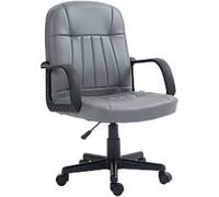 HOMCOM Office Chair Basic Tilt Fixed Armrest Grey 120 kg 921-691V00GY 600 x 595 x 1,040 mm