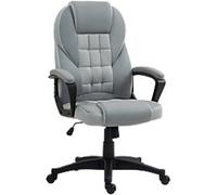 HOMCOM Office Chair Basic Tilt Fixed Armrest Grey 120 kg 921-733V70GY 690 x 650 x 1,200 mm