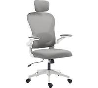 HOMCOM Office Chair Basic Tilt Fixed Armrest Grey 120 kg 921-796V70GY 580 x 630 x 1,250 mm