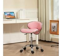 HOMCOM Office Chair Beauty Salon Rolling Technician Stool Chair
