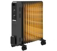 Homcom Oil Filled Radiator Portable Heater W/ 11 Fin, 3 Heat Settings, Grey Grey