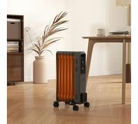 HOMCOM Oil Filled Radiator Portable Space Heater W/ 7 Fin - 3 Heat Settings | TJ Hughes
