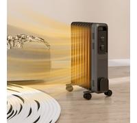 HOMCOM Oil Filled Radiator Portable Space Heater with 9 Fin, 3 Heat Settings - G