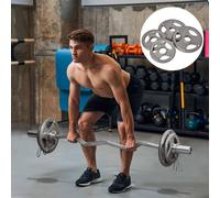 HOMCOM Set of 4 Weight Plate for 2 inch/5cm hole Dumbbell Handle Bar 15kg Dumbbell Plates Barbell Weight 2 x 5kg, 2 x 2.5kg