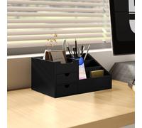 Homcom Organiser Holder Multi-Function Storage Caddy Drawers Black
