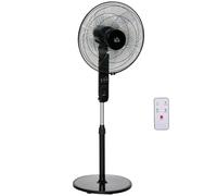 HOMCOM Oscillating Floor Fan Indoor Air Tower Standing W/ RC, 3 Speed & 7.5-Hour