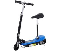 HOMCOM Outdoor Ride On Powered Scooter 120W Motor Bike 2 x 12V Battery - Pink Blue