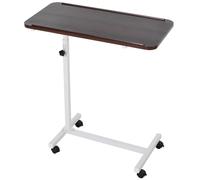 HOMCOM Over Bed Chair Table w/ 4 Castors Lockable Multipurpose Height Adjustable