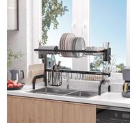 HOMCOM 100cm Modular Over-Sink Drying Rack, none