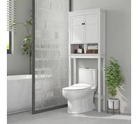 Homcom Over Toilet Storage Unit 3-tier Freestanding Washing Machine Cabinet, White