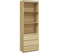 HOMCOM Particle Board Bookcase 350 x 600 x 1,800 mm Oak