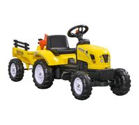 HOMCOM Pedal Go Kart Ride on Tractor with Shovel & Rake Four Wheels Child Toy