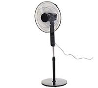 HOMCOM Pedestal Fan 124 cm Black 824-013V70 44.5 cm Diameter