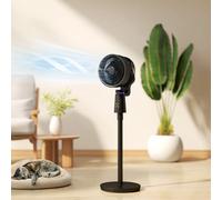 HOMCOM Pedestal Fan, Air Circulation Fan with Oscillating, Tilt, Black