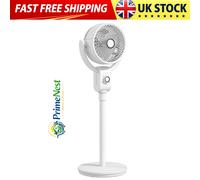 HOMCOM Pedestal Fan, Air Circulation Fan with Oscillating, Tilt, for Home White