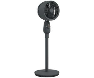 HOMCOM Pedestal Fan, Powerful Air Circulator, 12 Inch Floor Standing Fan with 3 Speed Settings, Oscillating Function for Bedroom, Home and Office, Grey