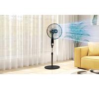 HOMCOM Pedestal Fan with Remote Control: Black