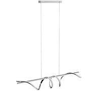 HOMCOM Pendant Light with 3 Colour Temperatures - Silver Tone