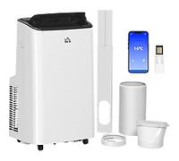 HOMCOM Portable Air Conditioner 12000 26 m² 0.5 L White 823-047V70WT