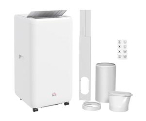 HOMCOM Portable Air Conditioner 12000 BTU, 4-in-1 Cool, Fan, Dehumidifier & Sleep Mode, Air Conditioning Unit with Digital Display, Remote Control, 24H Timer, Child Lock&Window Kit for Rooms up to 35㎡