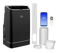 HOMCOM Portable Air Conditioner 14000 35 m² 0.5 L Black 823-049V70BK