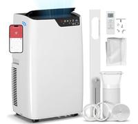 HOMCOM Portable Air Conditioner 14000 BTU, 4-in-1 Air Conditioning Unit with WiFi App & Voice Control, Cool, Dehumidifier, Fan, Sleep, with Window Kit & Sealing Cloth, 24H Timer, for Room up to 40 m²