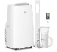 HOMCOM Portable Air Conditioner 14000 BTU, 4-in-1 Cooling, Fan, Dehumidifier & Sleep Mode, Mobile Air Conditioning Unit with Digital Display, Remote Control, 24H Timer, Window Kit for Rooms up to 40㎡