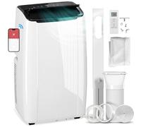 HOMCOM Portable Air Conditioner 14000 BTU, 5-in-1 Air Conditioning Unit with WiFi & Voice Control, Cool, Heat, Dehumidifier, Fan, Sleep, Window Kit & Sealing Cloth, 24H Timer, for Room up to 40 m²