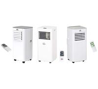 Homcom - 7000BTU/9000 btu Portable Air Conditioner 4 Modes led Display Timer Home Office 7000BTU - White