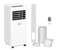 HOMCOM Portable Air Conditioner 9000 BTU, 4-in-1 Cooling, Dehumidifier, Fan, Sleep Mode, Air Conditioning Unit with Digital Display & Remote Control, 24H Timer, Window Venting Kit, for Room up to 28㎡