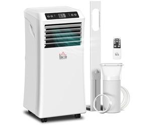 HOMCOM Portable Air Conditioner 9000 BTU, 4-in-1 Cooling, Fan, 24L/Day Dehumidifier & Sleep Mode, Mobile Air Conditioning Unit with Digital Display, Remote, 24H Timer, Window Kit for Rooms up to 28㎡