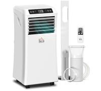 HOMCOM Portable Air Conditioner 9000 BTU, 4-in-1 Cooling, Fan, Dehumidifier & Sleep Mode, Mobile Air Conditioning Unit with Digital Display, Remote Control, 24H Timer, Window Kit for Rooms up to 28㎡