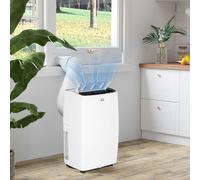 HOMCOM Portable Air Conditioner 12000 28 m² 1.5 L White 823-059V71WT