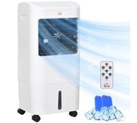 HOMCOM Portable Air Cooler, 15 Litre Water Tank, Oscillation, LED Display