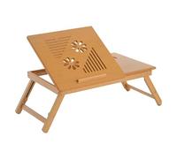 HOMCOM Portable Laptop Desk Notebook Tray PC Bed Table with Drawer Adjustable & Foldable (55L x 35W x 22-32.5H (cm))