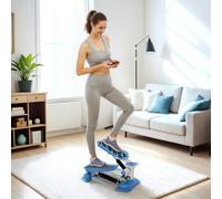 HOMCOM Portable Mini Stepper Step Machine for Home Gym Office Exercise Workout in Blue HOMCOM Blue