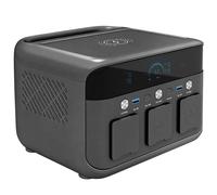 Homcom Portable Power Station With 600W Ac/usb-A & Usb-C Output In Dark Grey Dark Grey