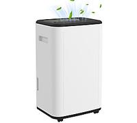 HOMCOM Portable Quiet Air Dehumidifier 20 L White 821-030V70WT