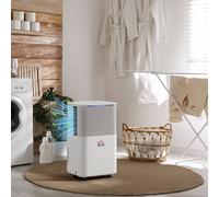 HOMCOM Portable Quiet Dehumidifier for Laundry, Electric Air De-Humidifier in White HOMCOM White