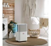HOMCOM 12L/Day Portable Quiet Dehumidifier for Home, Electric Air De-Humidifier
