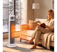 Homcom Portable Space Heater, 2000W Electric Ceramic Heater With 4 Modes