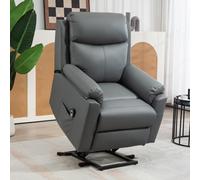 HOMCOM Power Lift Chair Electric Riser Armchair with Remote Control, Grey