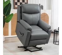 Homcom Power Lift Riser/Recliner Chair W/ Remote, Grey, Grey