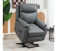 HOMCOM Power Lift Chair Electric Riser Recliner with Remote Control in Grey HOMCOM Grey