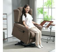 HOMCOM Power Lift Recliner Armchair with Wingback, Button Tufted