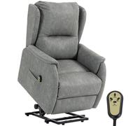 Homcom Power Lift Recliner Chair Dual Motor, Grey