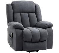 HOMCOM Heavy Duty Riser and Recliner Chair Lift Chair for the Elderly Dark Grey | TJ Hughes