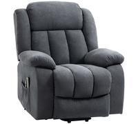 HOMCOM Heavy Duty Riser and Recliner Chair Lift Chair for the Elderly Dark Grey | TJ Hughes
