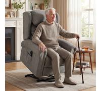 HOMCOM Power Lift Recliner Chair for Elderly with Remote Control, Dark Grey